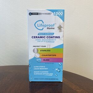 NEW LIFEPROOF HOME MULTI-SURFACE CERAMIC COATING 8 OZ COMPLETE KIT SEALED BOTTLE